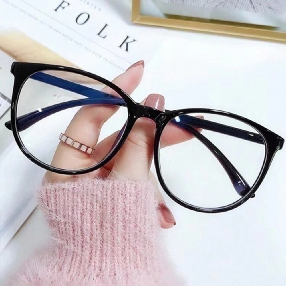 Anti-Blue Light, Anti-Visual Fatigue, Transparent Lens Clear Eyeglasses Frame